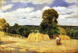 Camille Pissarro The Harvest at Montfoucault Norge oil painting art